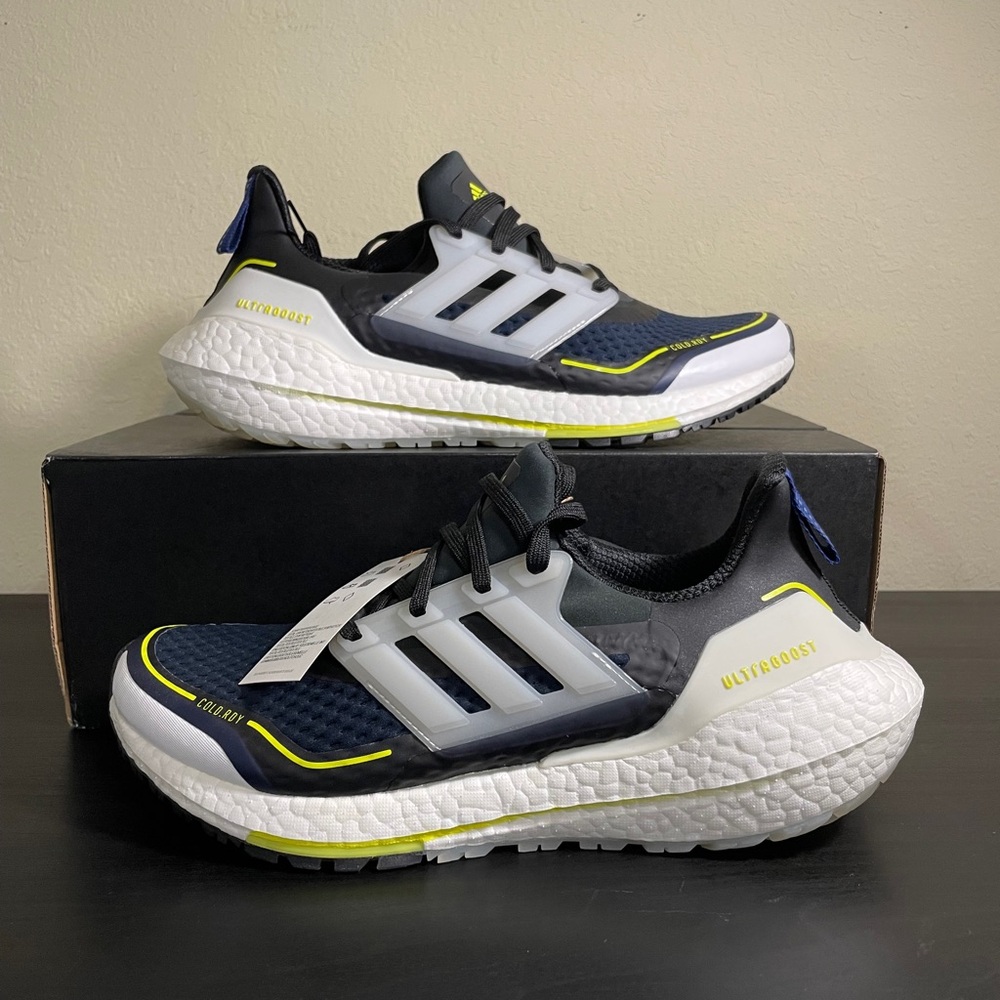 Adidas Ultraboost 21 Navy/Black/White Mens running
